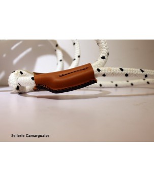 Coussane Camargue, finition cuir