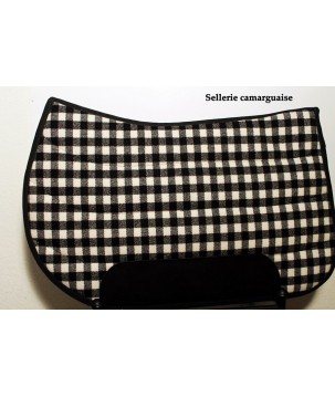 Couverton Camargue, toile damier