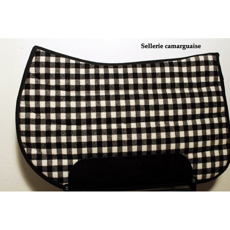 Couverton Camargue, toile damier