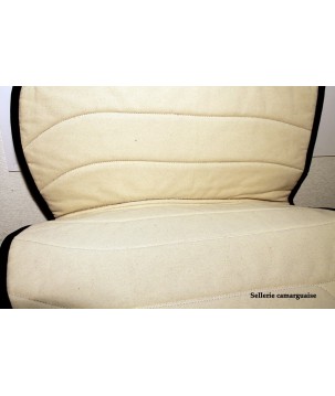 Couverton Camargue, toile damier