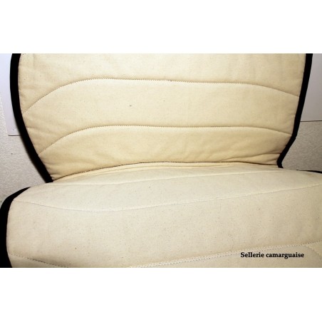 Couverton Camargue, toile damier