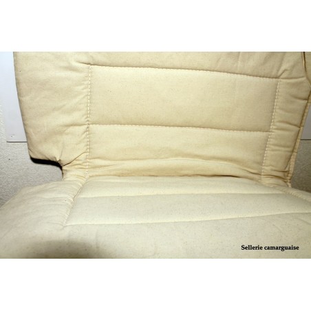 Couverton Camargue, toile damier, nez coupé