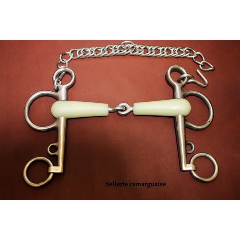 Mors Pelham flexi, brisé ou fixe