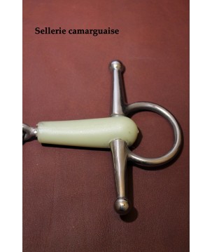 Mors Filet aiguille "Flexi"brisé ,branches courtes