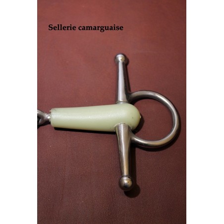 Mors Filet aiguille "Flexi"brisé ,branches courtes